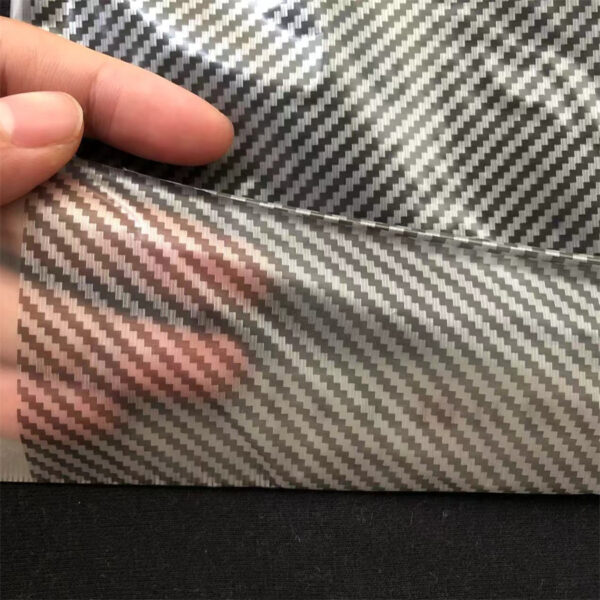 Silver weave carbon fiber hydrographic film